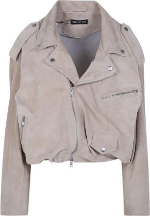 DRHOPE Suede Bikers Jacket