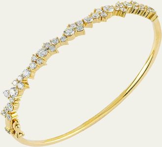 Sydney Evan 14K Gold Diamond Cocktail Bangle
