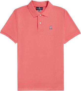Psycho Bunny Polo Pima Grapefruit in cotone - Rosa