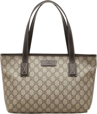 Gucci Beige Pvc Tote Bag (Pre-Owned)