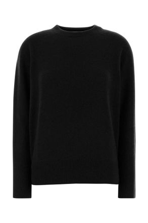 The Row Black Crew Neck Sweater