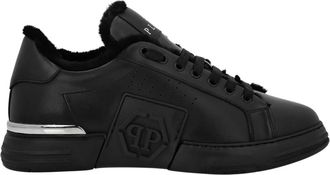 Philipp Plein Low-Top Sneakers Hexagon - unisex - Sneakers - Zwart - 36 EU - Leer - Schoenen