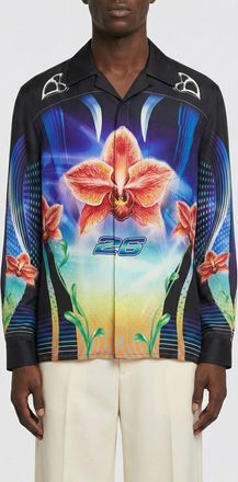 Casablanca Camicia Casablanca in seta con stampa monogram