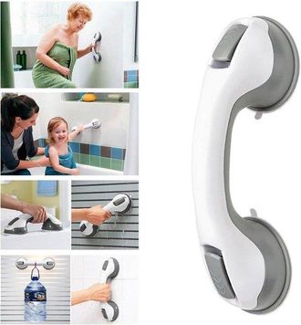 OEM 2 Barras De Seguridad Para Ba&ntilde;era/ducha Con Ventosa Para Ba&ntilde;o + Inodoro (negro)