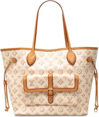 Louis Vuitton Beige Ivory Monogram Monogram Pouch Shoulder Bag Tote Bag (Pre-Owned)