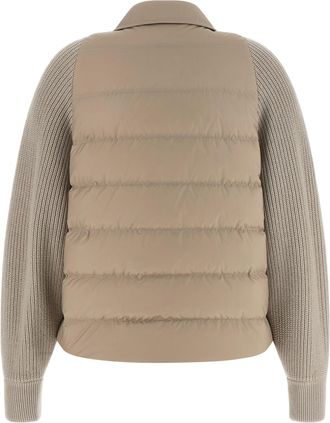 Brunello Cucinelli Womens Beige Polyester Shell Jacket Clothing