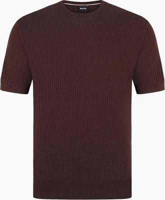 HUGO BOSS Mens H Nilton Sweater Brown - Size: 42