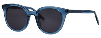 Tom Tailor Sonnenbrille TOM TAILOR Modell 676005, Damen, blau transparent, leicht transparent, Sonnenbrillen Sonnenbrille, Form Feminin, Logoschriftzug auf B&uuml;gel