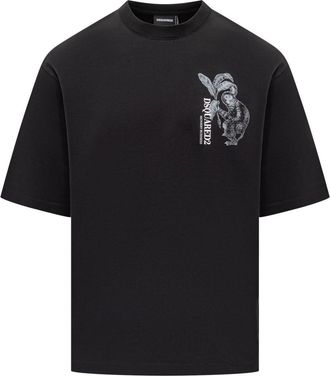 Dsquared2 Black Graphic T-Shirt