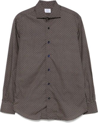 Mazzarelli Camicia a fiori - Marrone