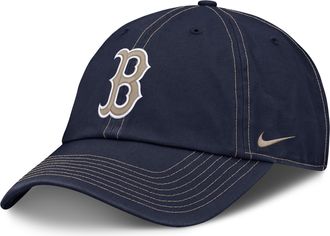 Nike Boston Red Sox Club Nike Mens MLB Adjustable Hat in Blue | NB0141SBQ-L9H