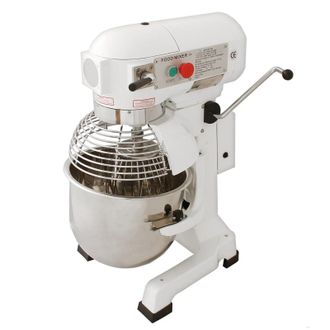 MonsterShop Commercial Planetary Food Mixer / Spiral Mixer - 20L in White