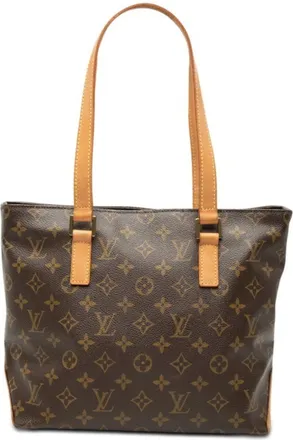 Louis Vuitton Brown Pvc Leather Shoulder Bag Tote Bag (Pre-Owned)