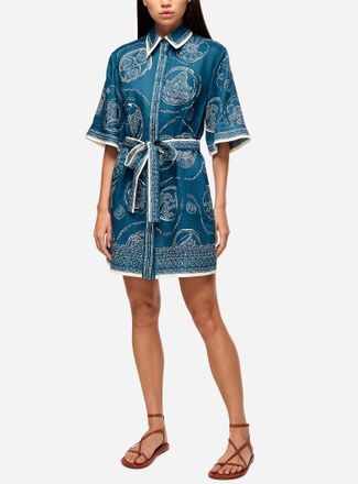 Alemais Womens Lucky pure linen shirtdress