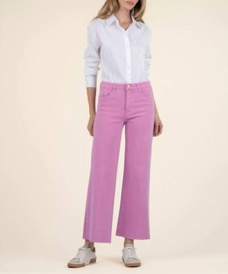 Kut from the Kloth Meg High Rise Wide Leg Jeans In Peony