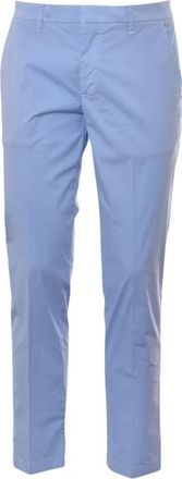 Entre Amis Slim-fit Broeken - Heren - Slim Fit Broeken - Blauw - W36 - Katoen - Broeken