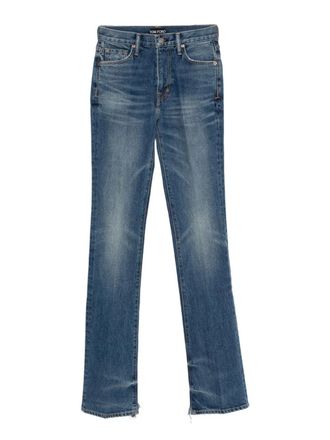 Tom Ford japanische Stonewashed Flare Fit Jeans
