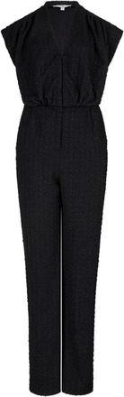 Dante6 Zwarte Jersey Jumpsuit met V-hals - Dames - Jumpsuits - Zwart - XS - Jumpsuits & Playsuits