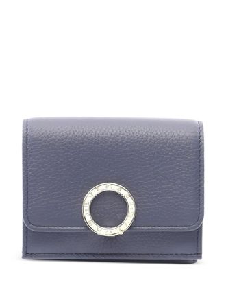 Bulgari 2020s tri-fold leather wallet - Blue