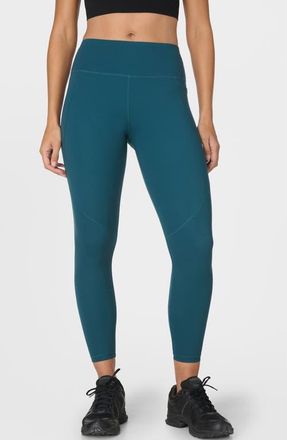 Sweaty Betty Power 7/8 Workout Pocket Leggings in Deep Green at Nordstrom, Size Xx-Large