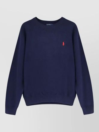 Polo Ralph Lauren ribbed cotton blend crew neck sweater