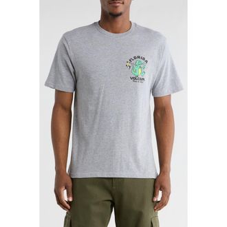 Volcom Gatornation Cotton Graphic T-Shirt in Heather Grey at Nordstrom Rack, Size Xx-Large