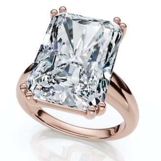 Pompeii3 Certified 7Ct Radiant Cut Diamond Engagement Ring 14k Gold Lab Grown