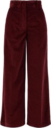Aspesi Wijde broek - Dames - Wijde Broeken - Bruin - S - Broeken