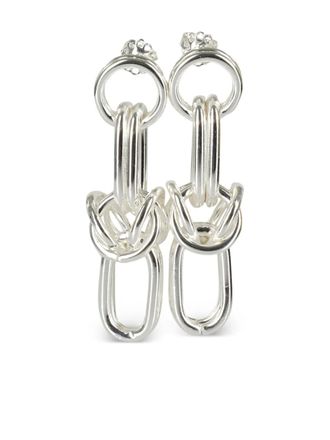 Federica Tosi Cecile earrings - women - Bronze - One Size - Silver
