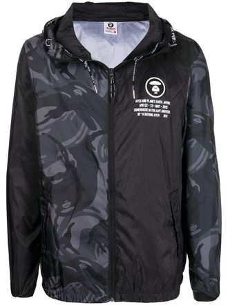 Aape By A Bathing Ape Moonface camo jacket - men - Polyester - L - Black