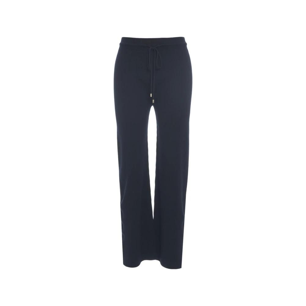 Pantaloni Donna Baggy Boyfriend In Misto Lana E Cotone – Morbidi Con Stampa Allover, Vita Elastica E Tasche, Modello Italiano K-MILANO