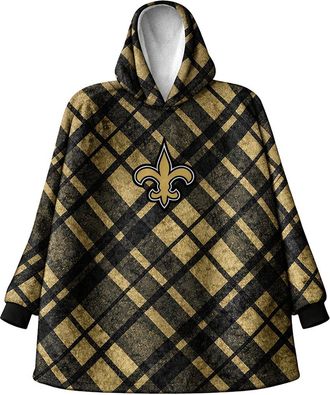 Pegasus Sports New Orleans Saints Nfl Team Hooded Sherpa Blanket
