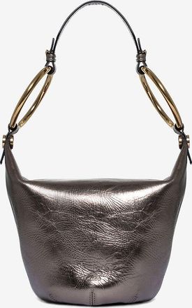 Chlo&eacute; Schultertasche aus rissig wirkendem Metallic-Leder Bracelet Small