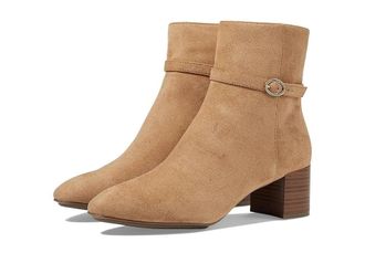 Anne Klein Womens Anne Klein Kaci Boots Dark Natural Block Heel Ankle Bootie RHS7217