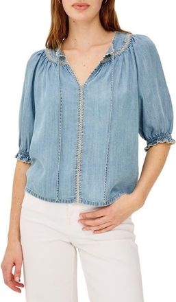 Rails Belina Chambray Top in Washed Blue at Nordstrom, Size Xx-Large