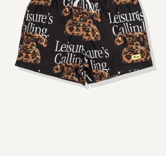 Duvin Design Co. Mens Cat Call Swim Short In Black