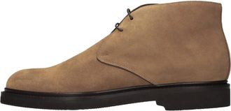 Ortigni Su&egrave;de enkellaarsjes - Heren - Veterlaarzen - Bruin - 44 EU - Su&egrave;de - Schoenen