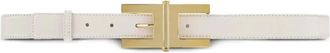 Elisabetta Franchi Cintura con fibbia logo - Bianco