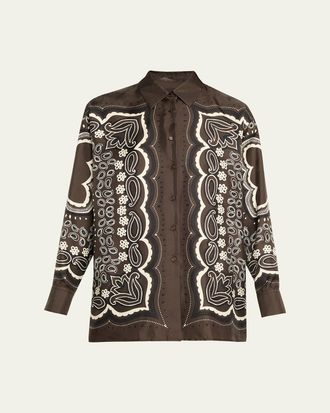 Nili Lotan Alfie Silk Shirt