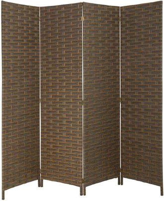 Wanderlust Deco Biombo de papel trenzado 4 hojas 50(x4)x3x180h cm