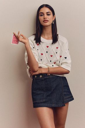 Pilcro The Kit High-Rise Utility Skort by Pilcro