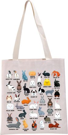 Generic PYOUL Bunny Lover Tote Bag - Bunnies Owner Handbag - Rabbit Fan Gift