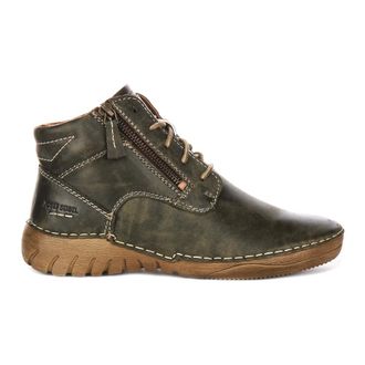 Josef Seibel Stylish Olive Ankle Boots Women - female - Josef Seibel - Lace-up Boots - Green - 8 UK - Shoes