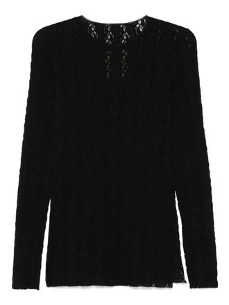 Uma Wang semi-sheer top - Black