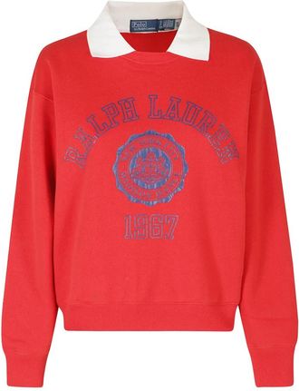 Polo Ralph Lauren Gebreide sweater - Dames - Sweatshirts - Rood - XS - Hoodies & sweatvesten