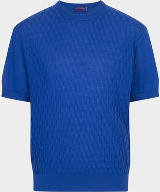 Stefano Ricci Men & apos;s Cashmere Short-Sleeve Crewneck Sweater