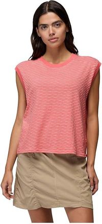Prana Serene Spirit Top Womens Workout Guava : LG (Womens 12-14), Cotton
