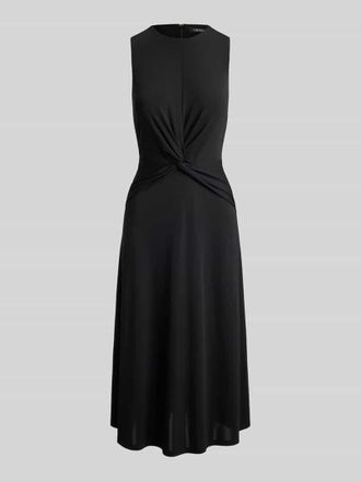 Lauren Ralph Lauren Kleid mit Knotendetail in der Taille in BLACK, Gr&ouml;&szlig;e 34
