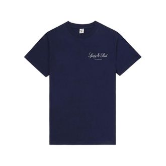 Sporty & Rich T-Shirts, female, Blue, Size: XS Crew Neck T-Shirt