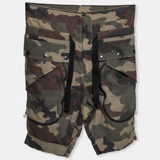 Faith Connexion Camouflage Printed Cotton Rolled Up Cuffs Shorts